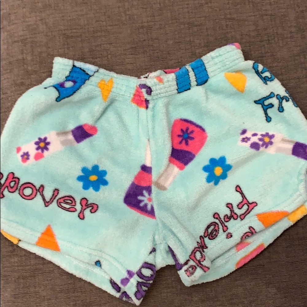 Fuzzy pj shorts